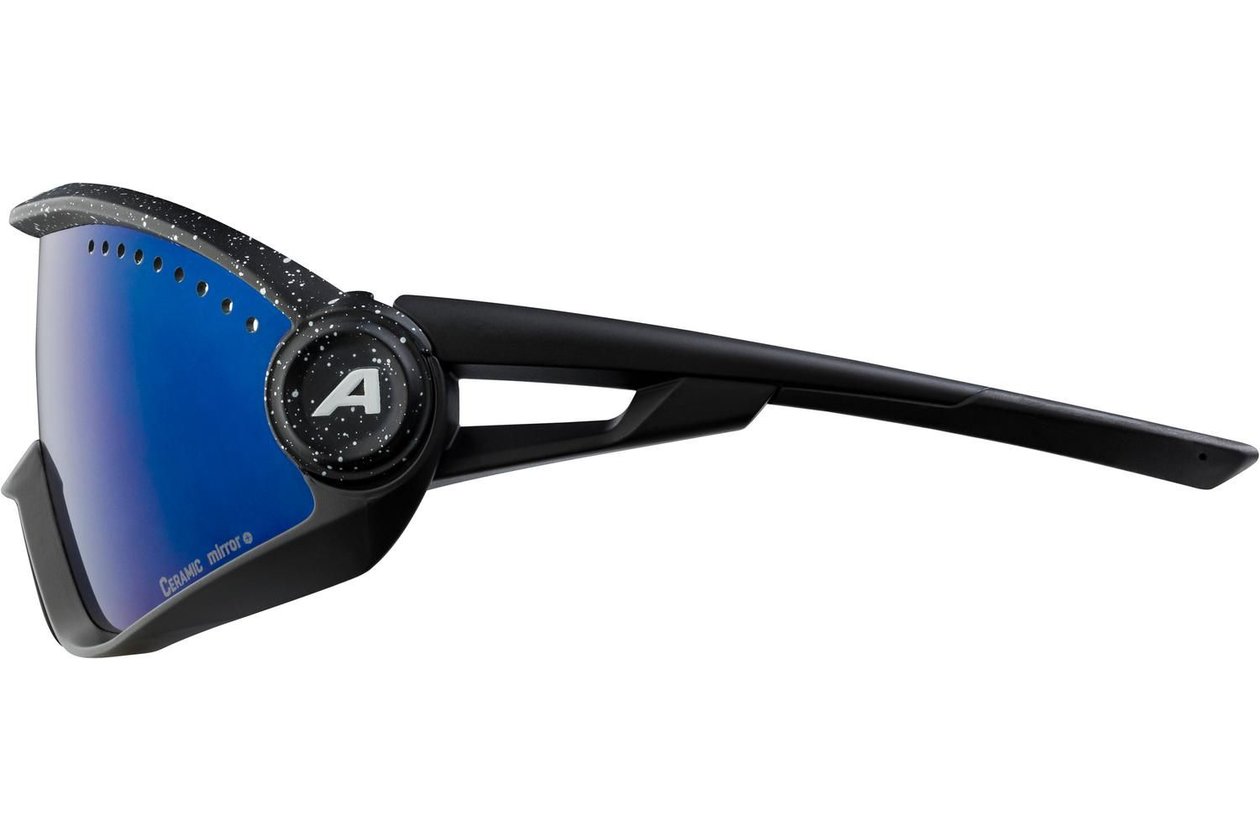 Alpina 5W1NG black blur matt / blue mirror lens