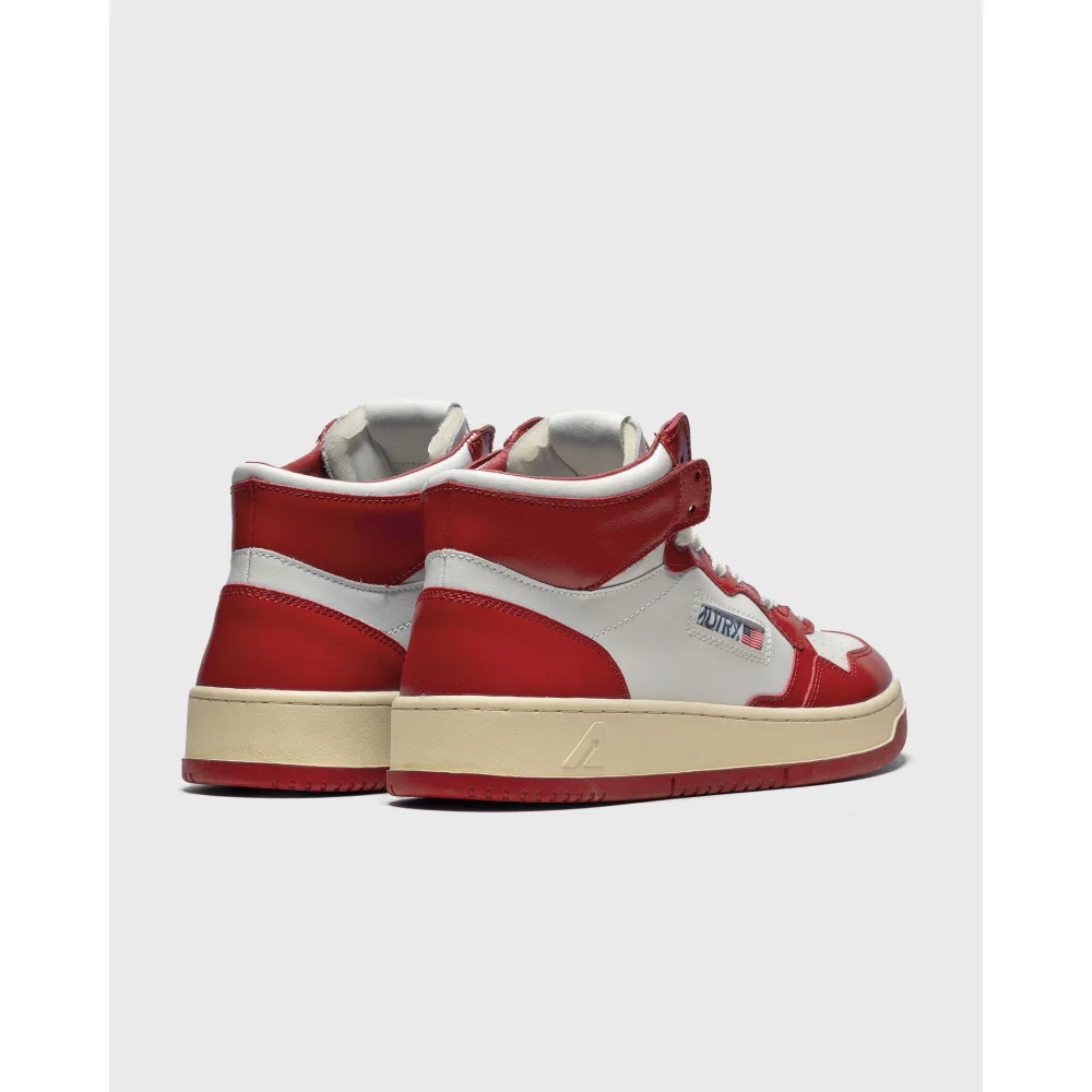Autry High-Top- mit Brand-Details AUMM WB02 / weiss