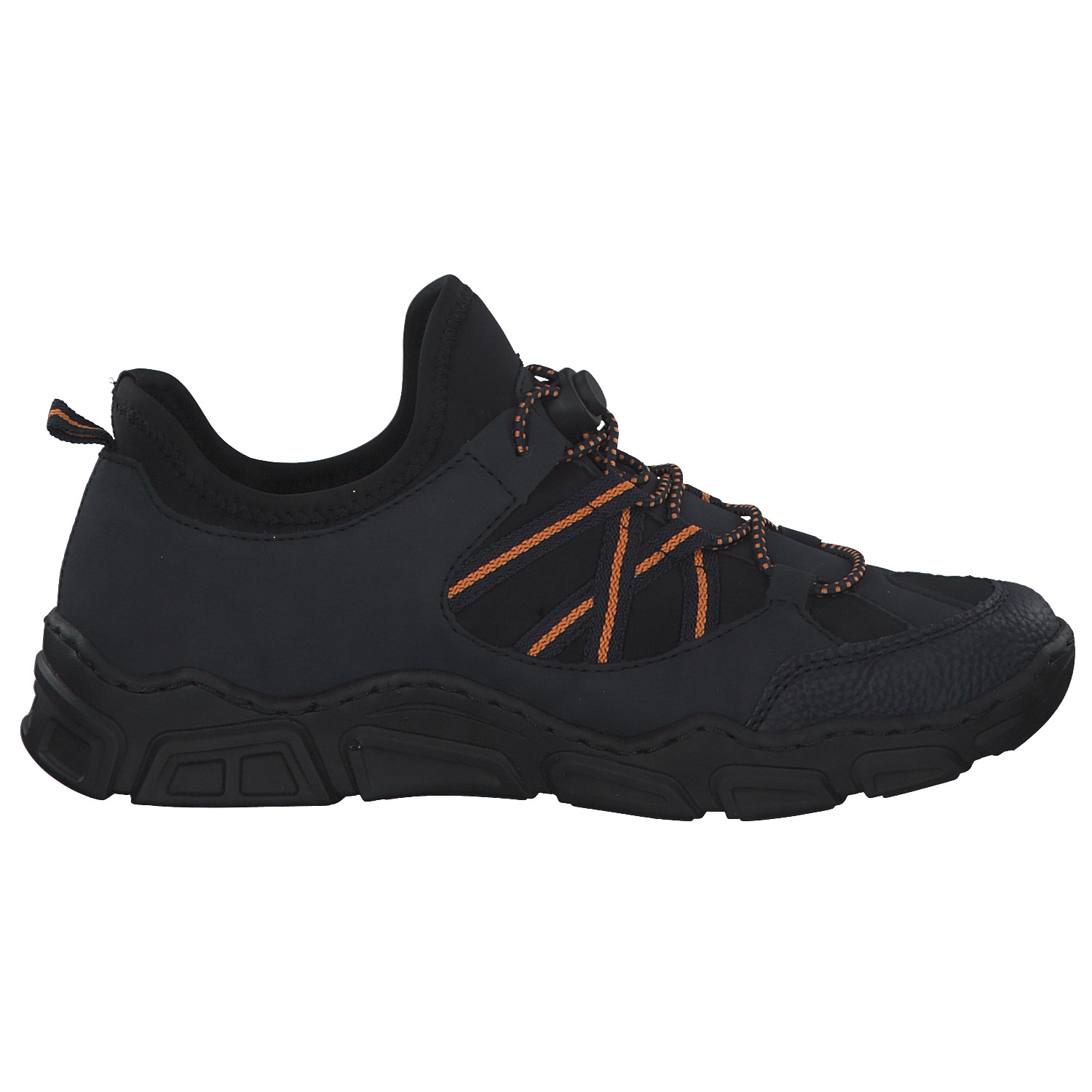 Rieker L0656, Schnürschuhe, pazifik/pazifik/schwarz