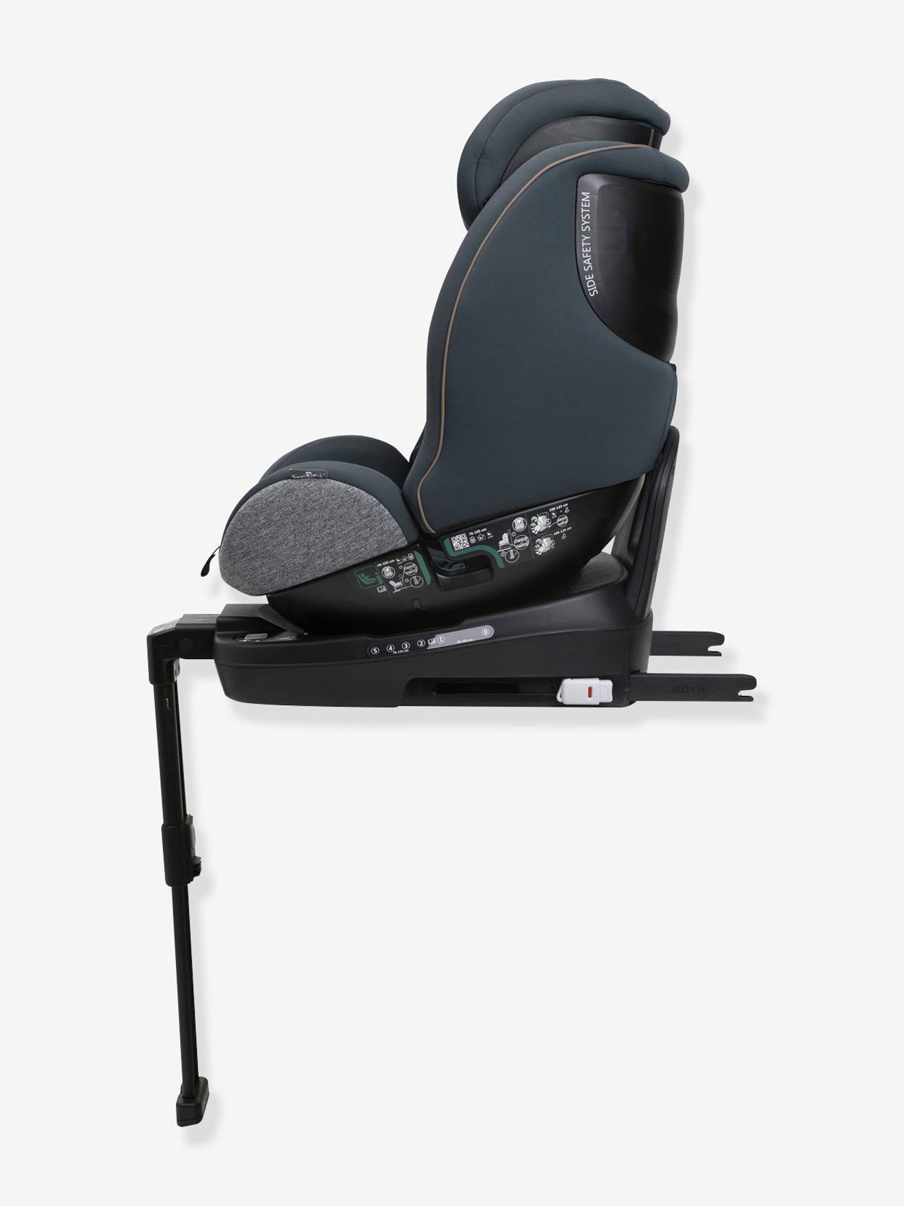 Chicco Kindersitz Seat3Fit i-Size Air Melange CHICCO, 40-125 cm, Gr. 0+/1/2 - graublau