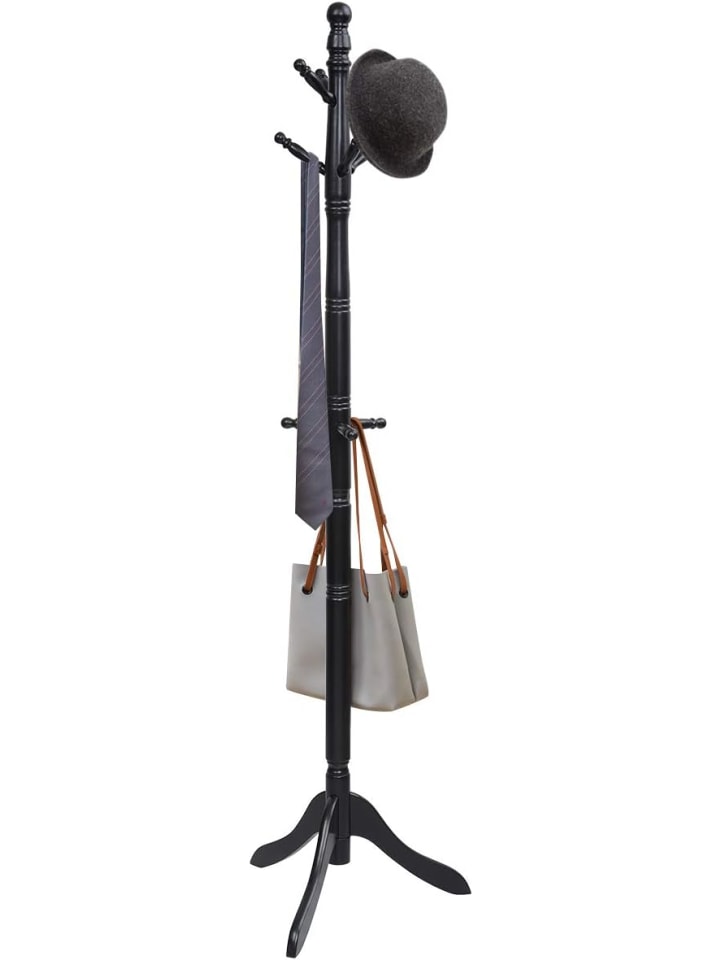 COSTWAY 175 cm Garderobenständer in Schwarz günstig kaufen onesize