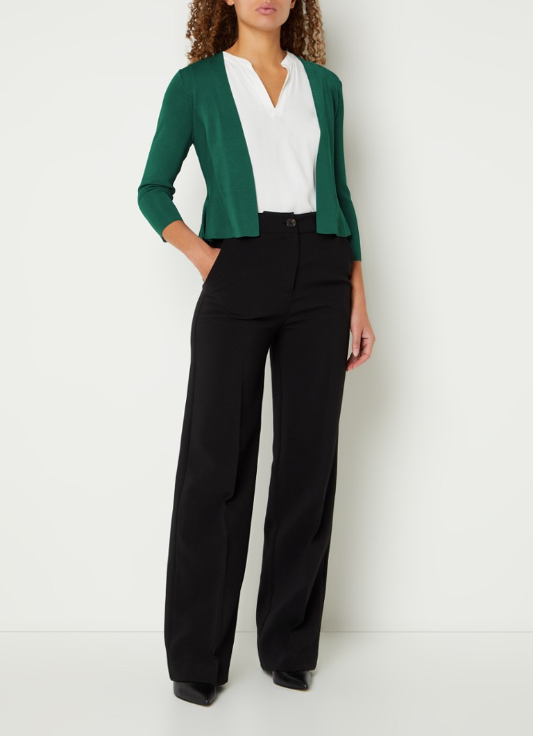 Cardigan Phase Eight Salma cu tricotaj fin texturat și deschis