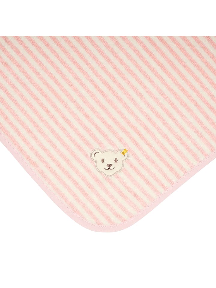 Steiff Kapuzenbadetuch in Rosa - (L)36 x (B)44 cm günstig kaufen onesize