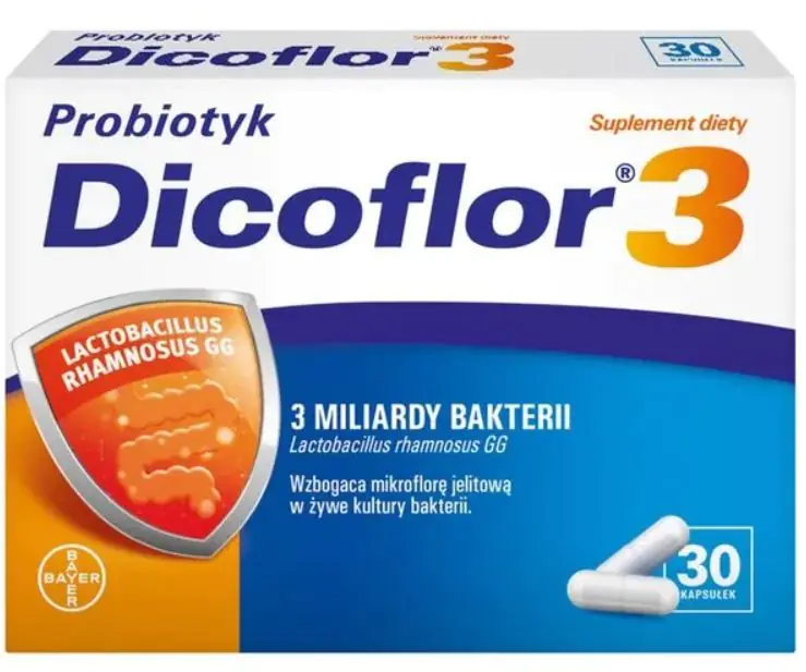 Dicoflor 3, Probiotika til børn fra 3 år og voksne, Kapsler