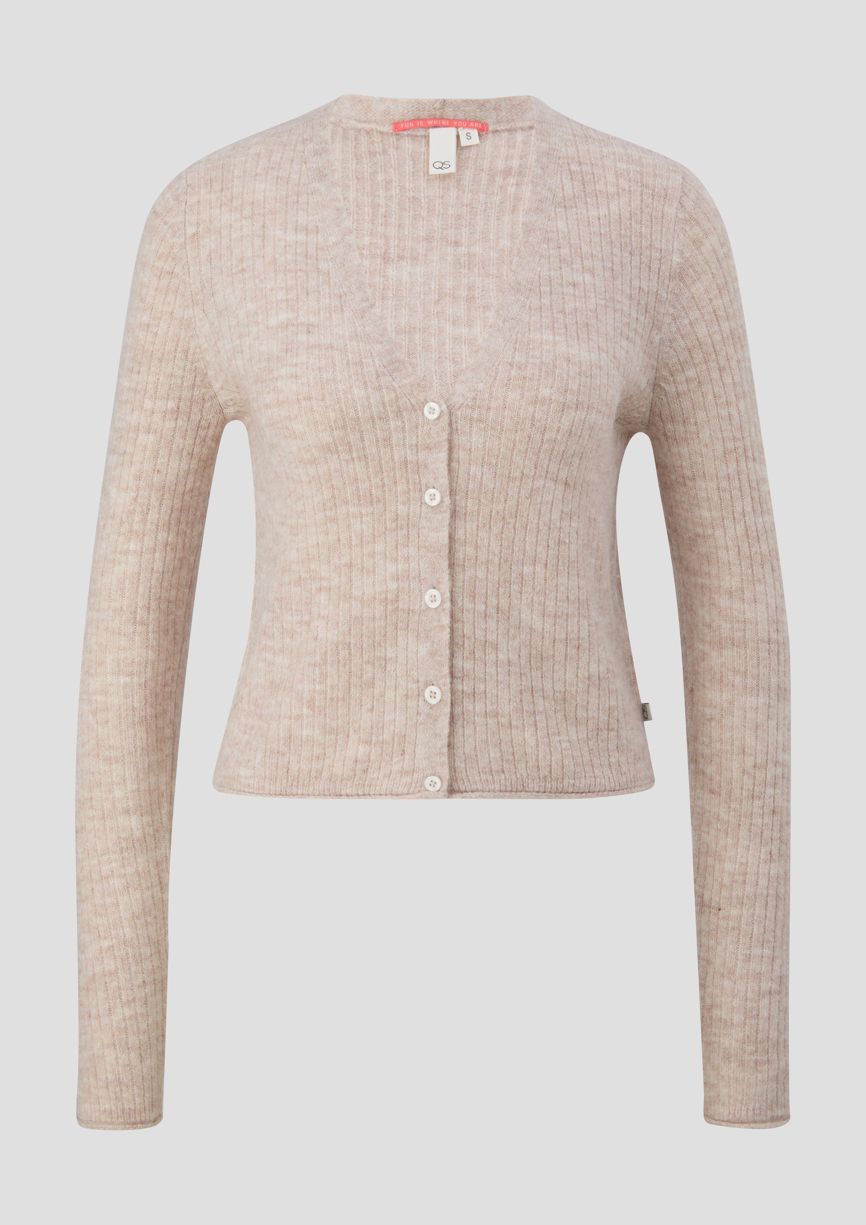 Strickjacke mit V-Ausschnitt  2140596-81W0