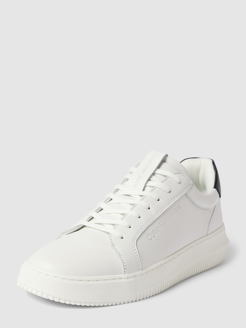 Sneaker mit Label-Details Modell 'Chunky' in weiß