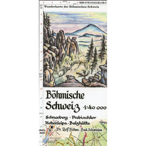 Böhmische Schweiz 1 : 40 000 - Wanderkarte