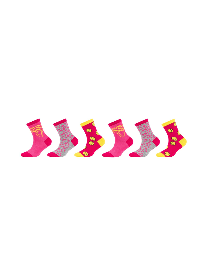 Skechers Socken 6er Pack casual in pink mix günstig kaufen 27-30