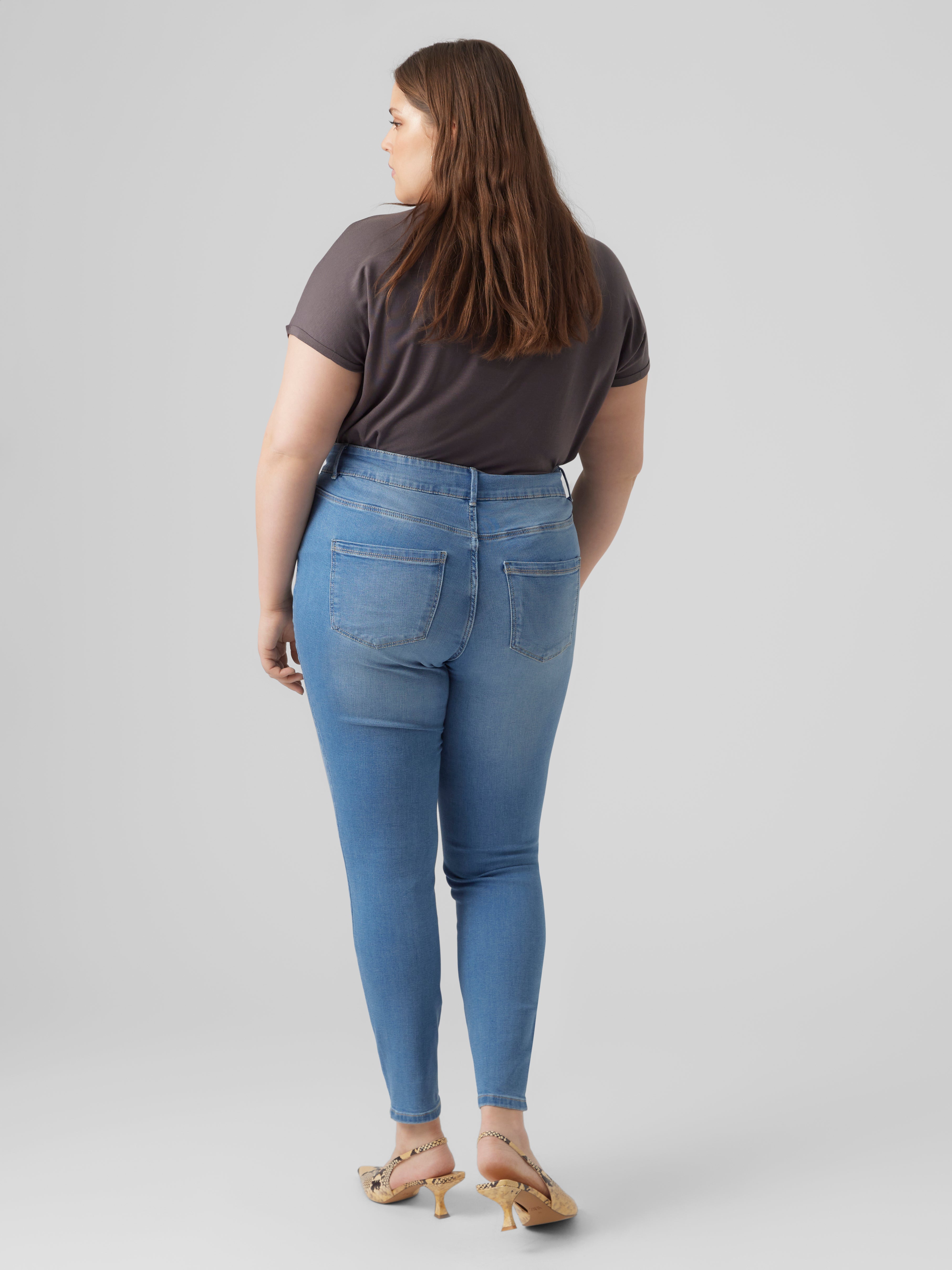 VMSOPHIA Hohe Taille Skinny Fit Jeans