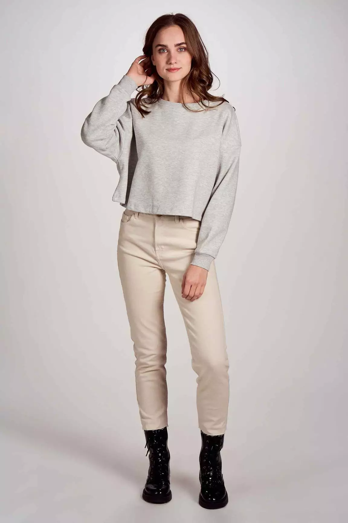 Only Sweats Femme couleur gris
