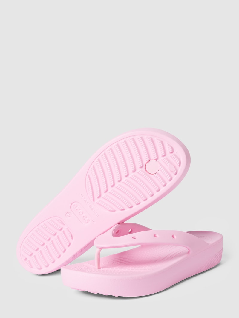 Zehentrenner mit Lochmuster in pink