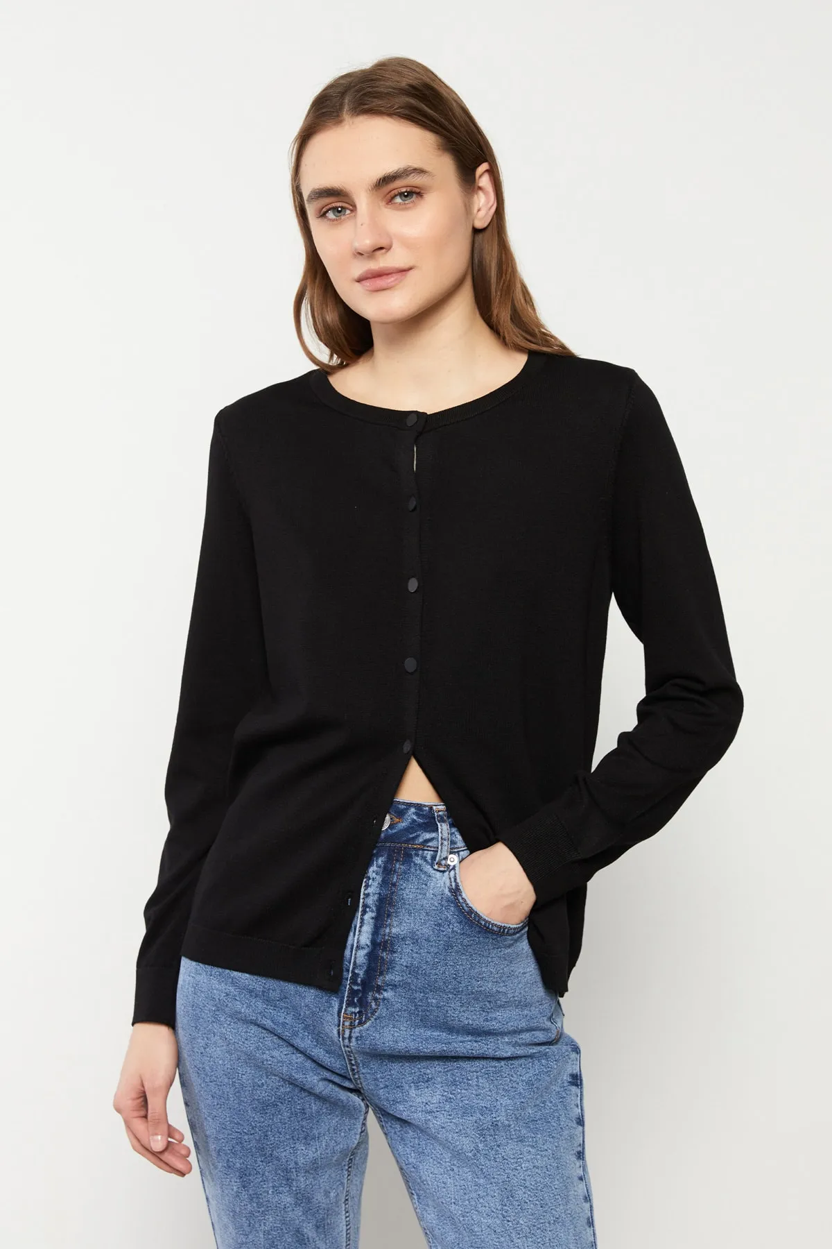 LC Waikiki  Strickjacke - Schwarz - Regular Fit