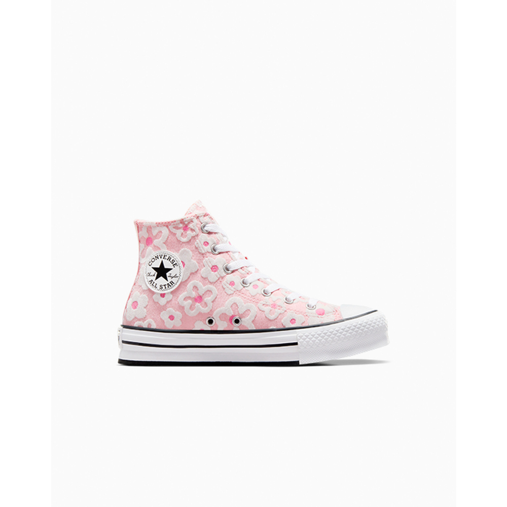 Converse Chuck Taylor All Star Lift Platform Flower Embroidery A06324C / pink