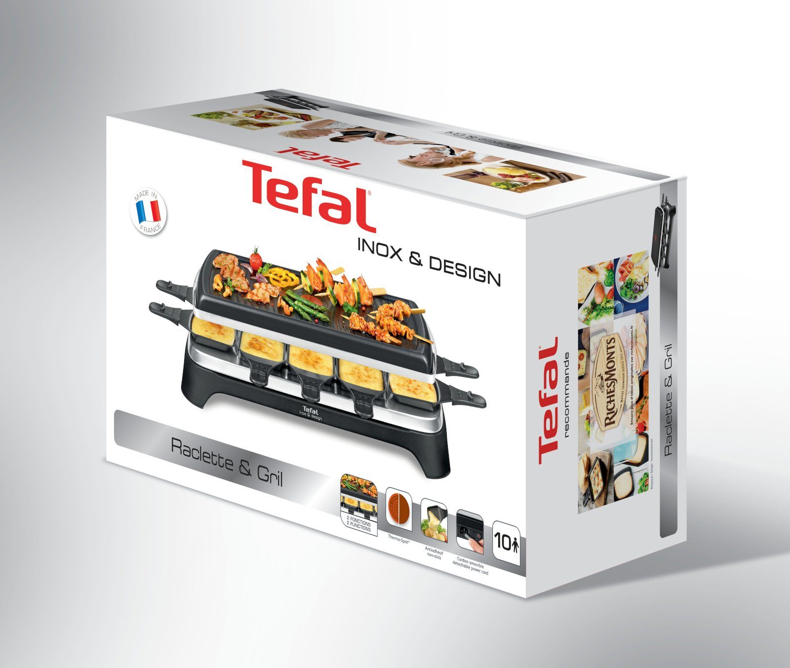Tefal Raclette Ambience, 10 Raclettepfännchen, 1350 W