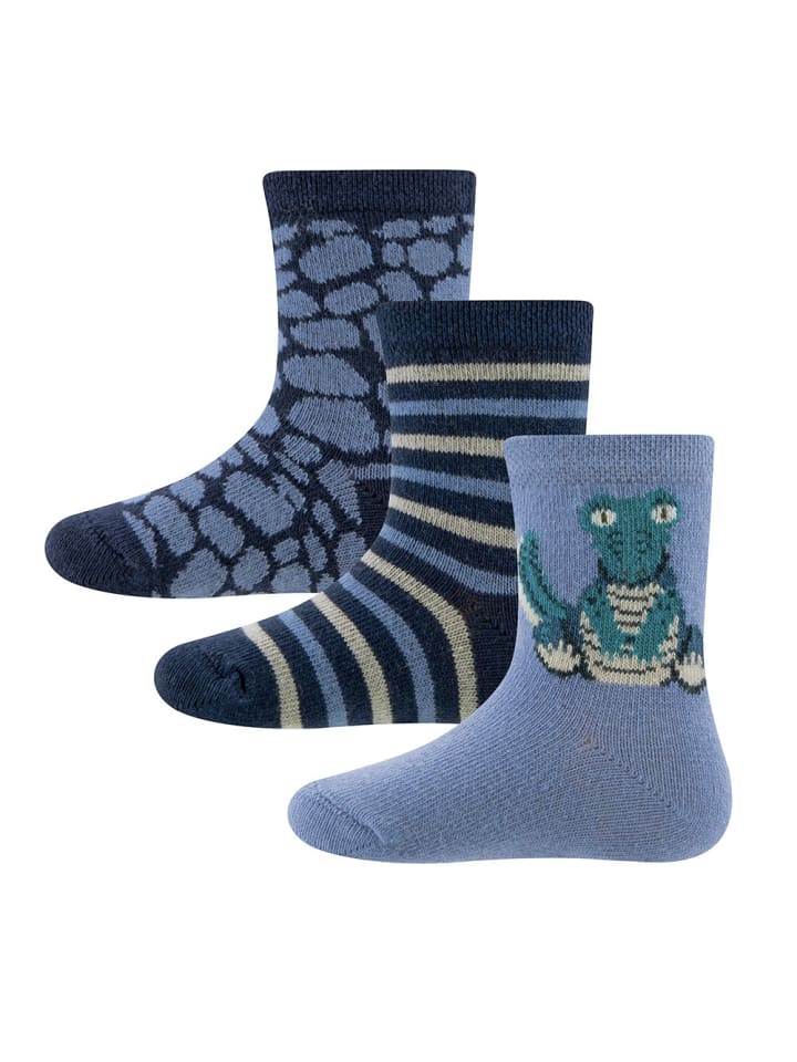 ewers 3er-Set Socken 3er Pack Krokodil in navy-baltikum günstig kaufen