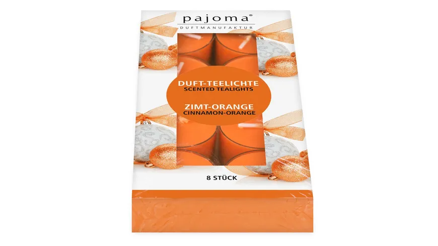 pajoma Teelichter Zimt- Orange Orange