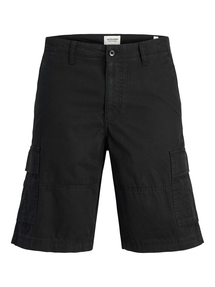 JACK & JONES PLUS Cargo Shorts in Black günstig kaufen