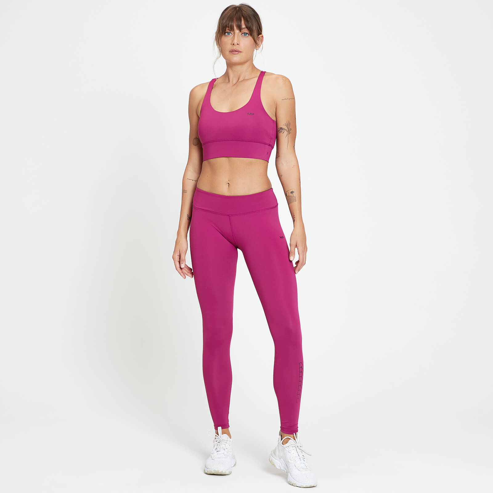 Legging d’entraînement à imprimé répétitif MP pour femmes – Rose foncé