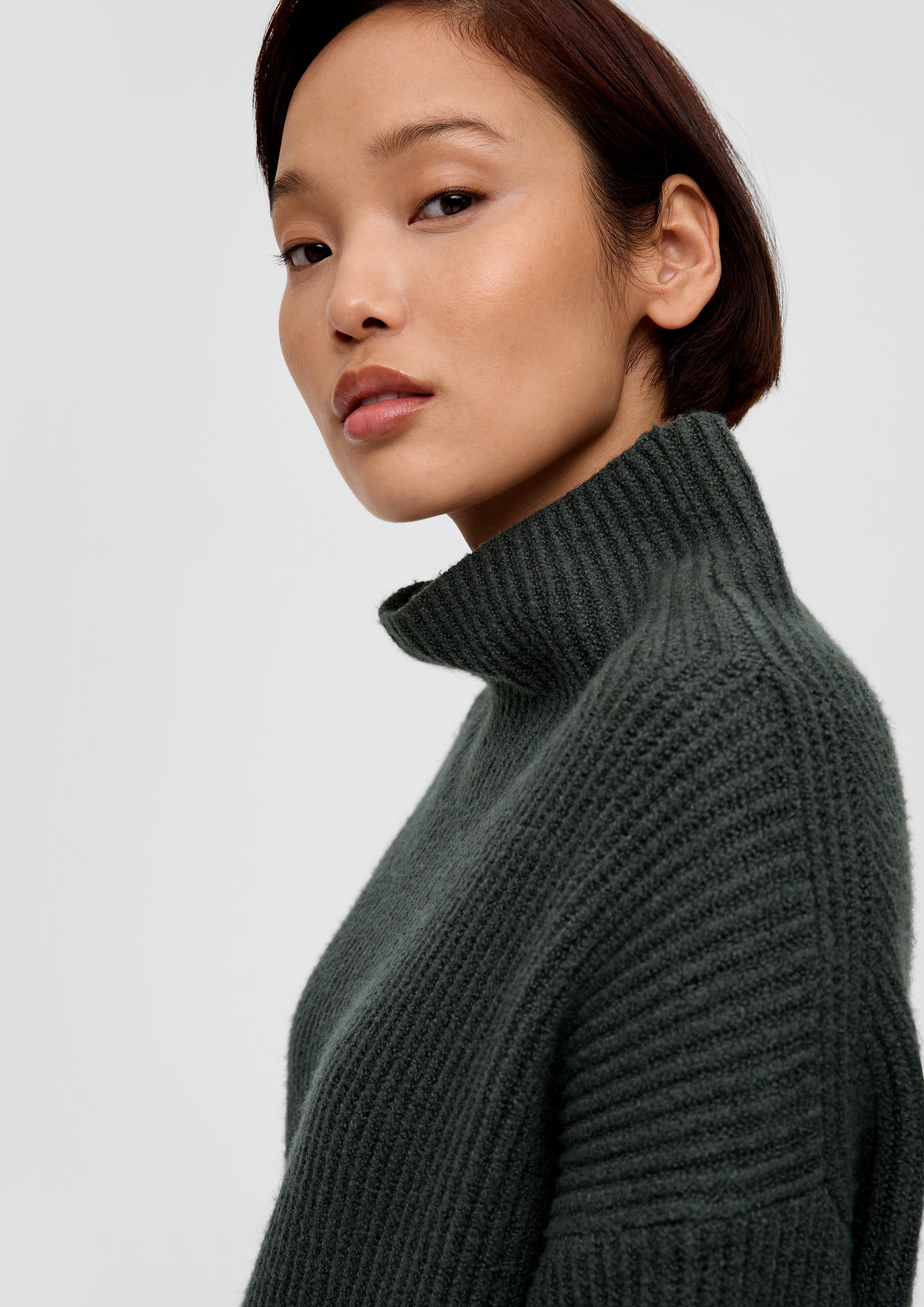 Strickkleid mit Stehkragen  2135279-7909