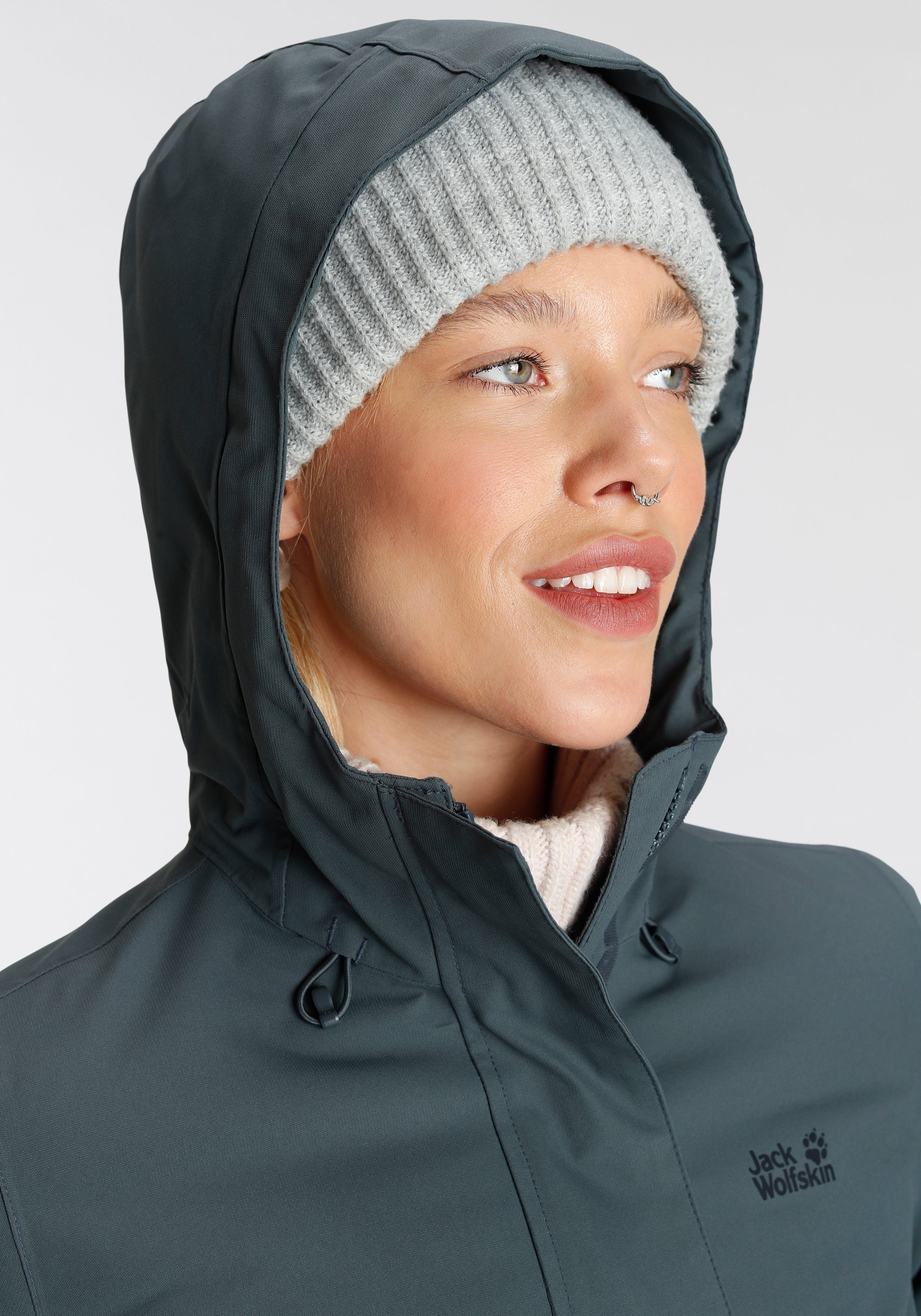 Jack Wolfskin Parka KIOLA Winddicht & Wasserabweisend & Atmungsaktiv