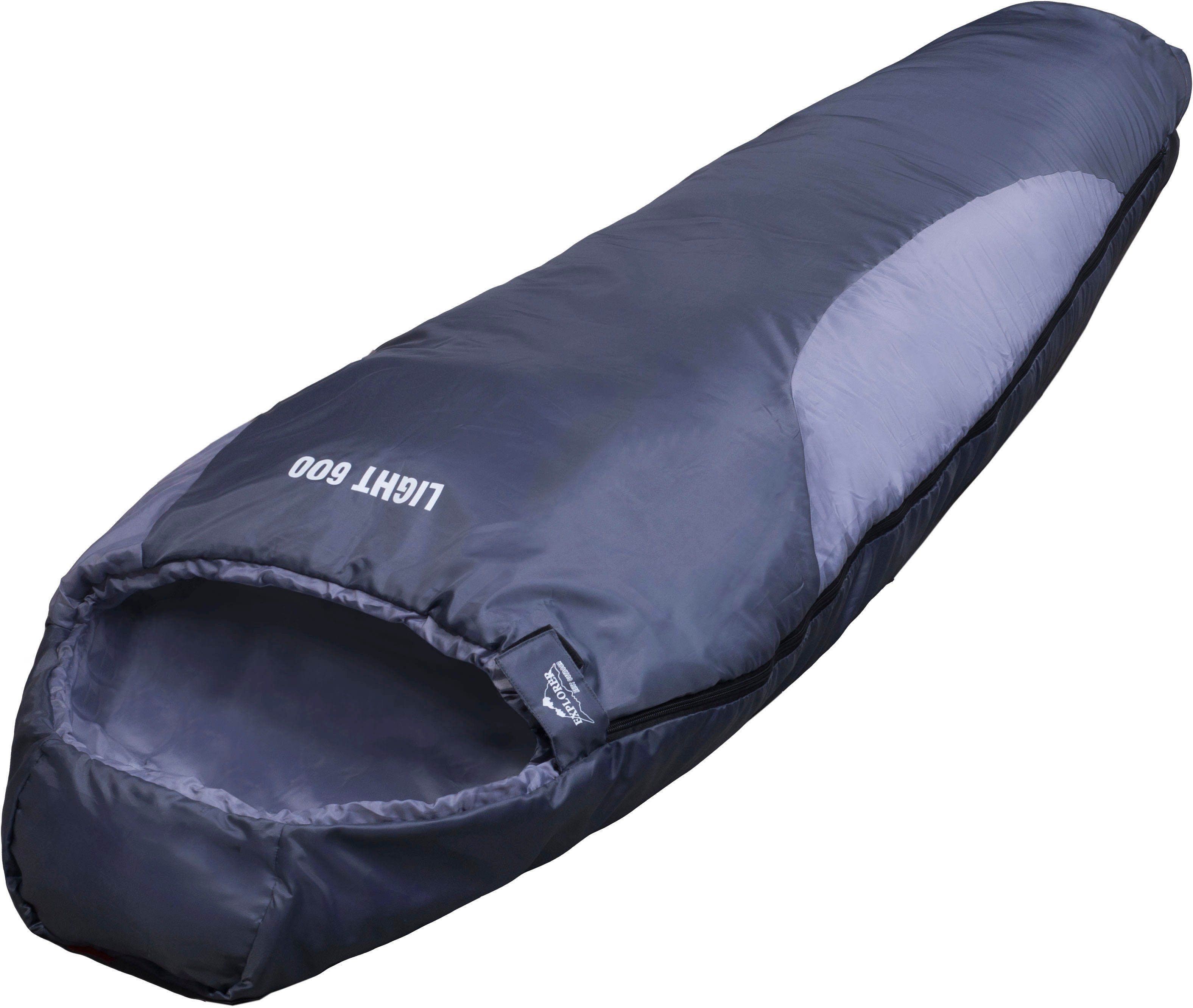 EXPLORER Tunnelzelt Campingset 5-teilig, 1 Zelt / 2 Schlafsäcke / 2 Isomatten, Personen: 3 (Set, 5 tlg., 1 x Tunnelzelt, 2 x Schlafsack Light 600, 2 x Isoliermatte gerollt)