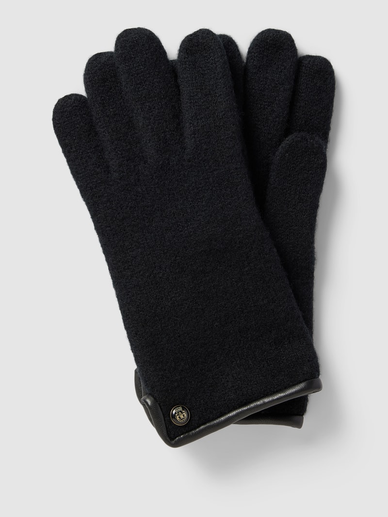 Handschuhe mit Applikation Modell 'WALKHANDSCHUH' in schwarz