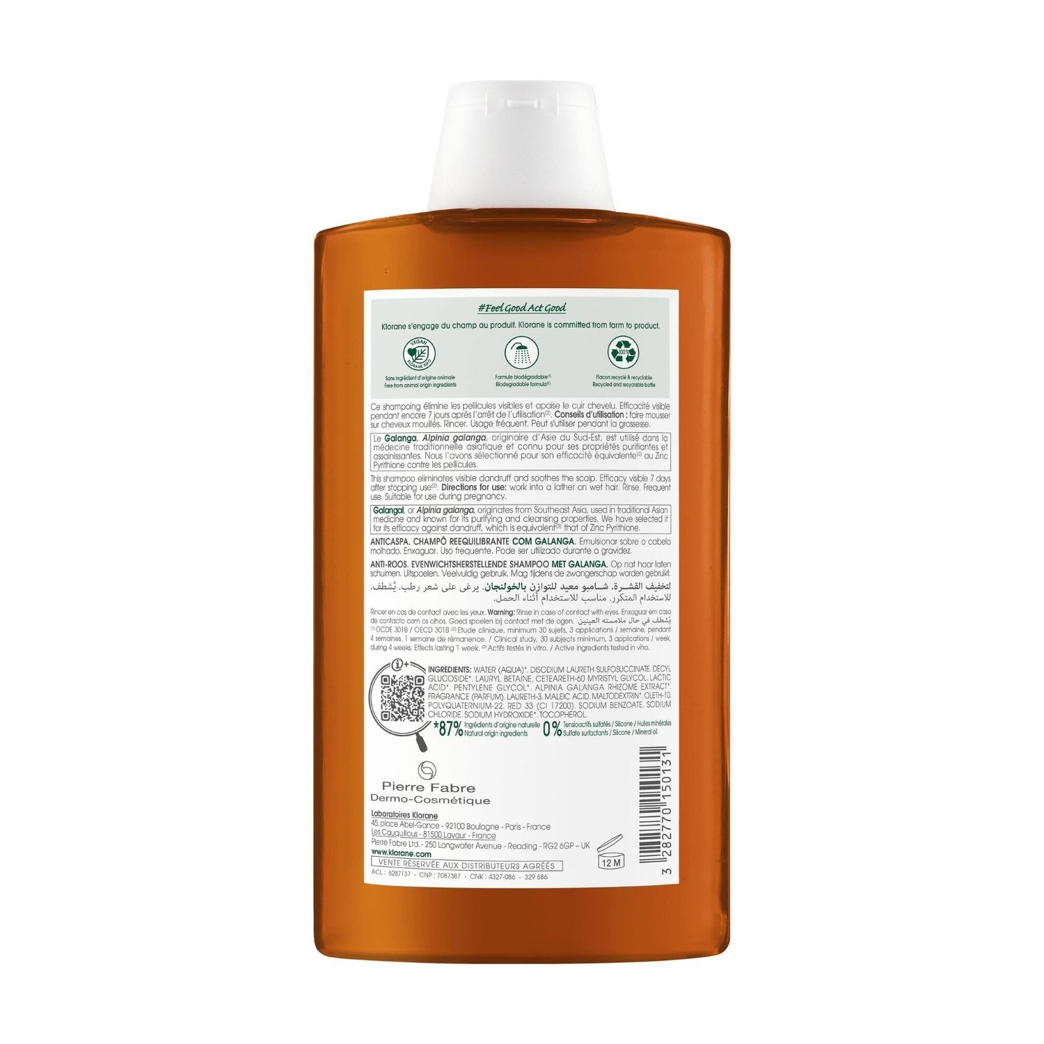 Klorane Rebalancing Shampoo with Galangal