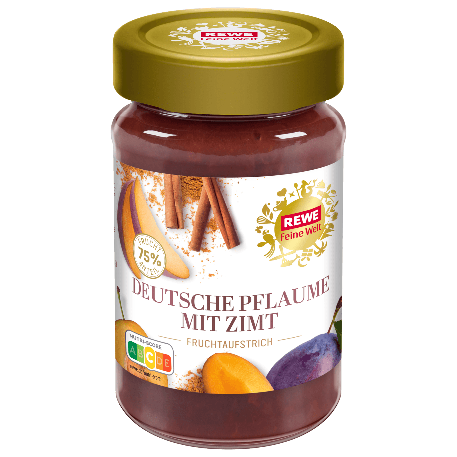 REWE Feine Welt Fruchtaufstrich Pflaume mit Zimt 250g