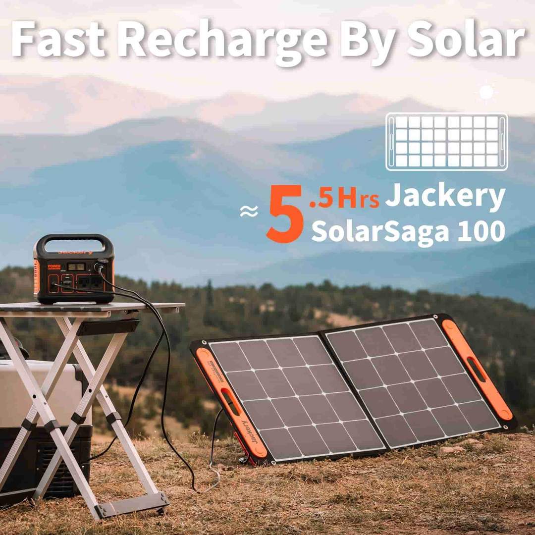 Gerador solar Jackery 300 (Jackery 300 + SolarSaga 100W)