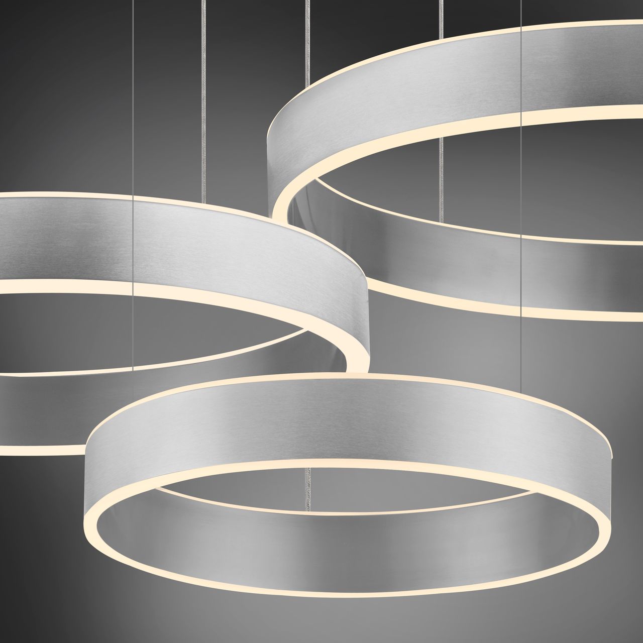 Paul Neuhaus LED Pendelleuchte SCULLI, CCT, dimmbar, separat schaltbar, Stahl