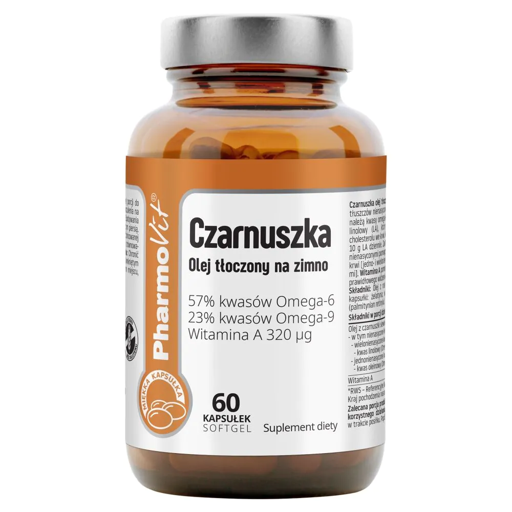 PharmoVit Clean Label капсуле хладно цеђеног уља црног семена