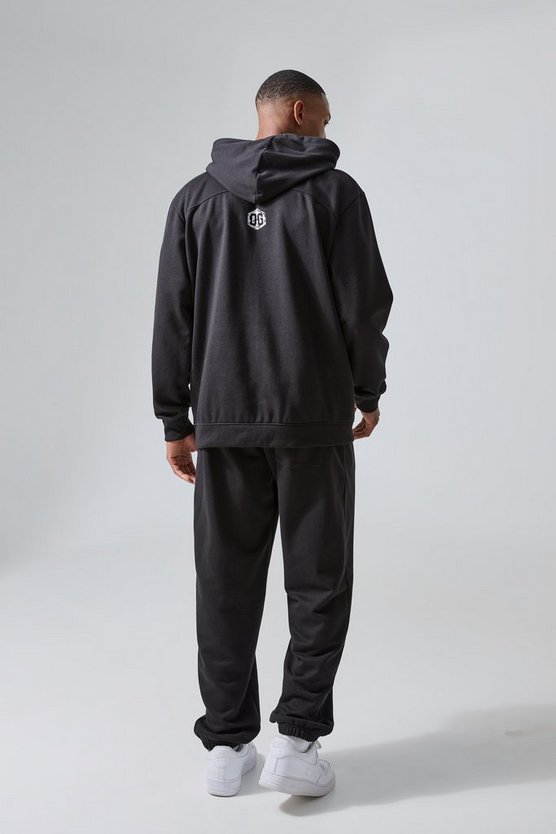 Man Active Oversize Hoodie mit Print