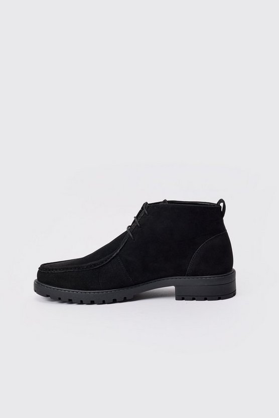 Schwarz Wildleder-Stiefel