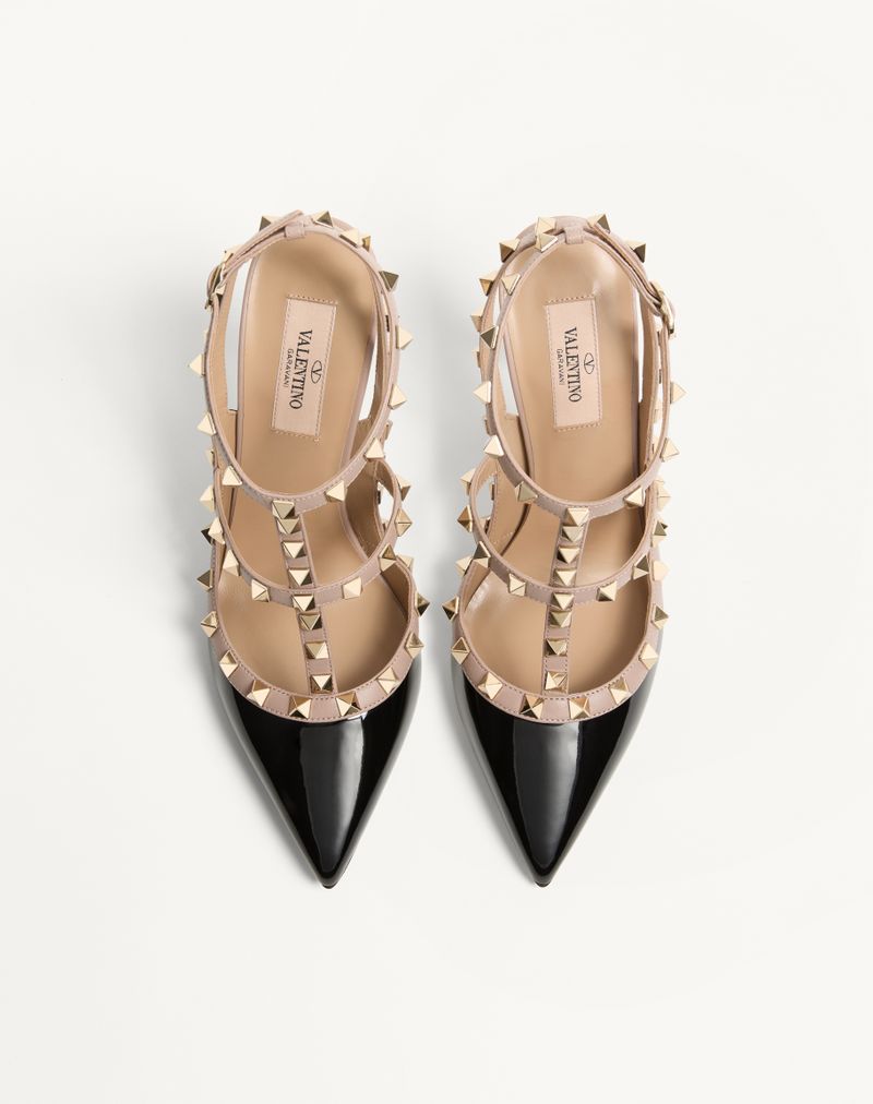 Rockstud patent pumps med 100 mm stropper