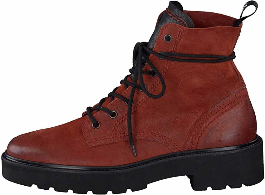 PAUL GREEN Stiefeletten rot TWICE/C. KID pumpkin/black