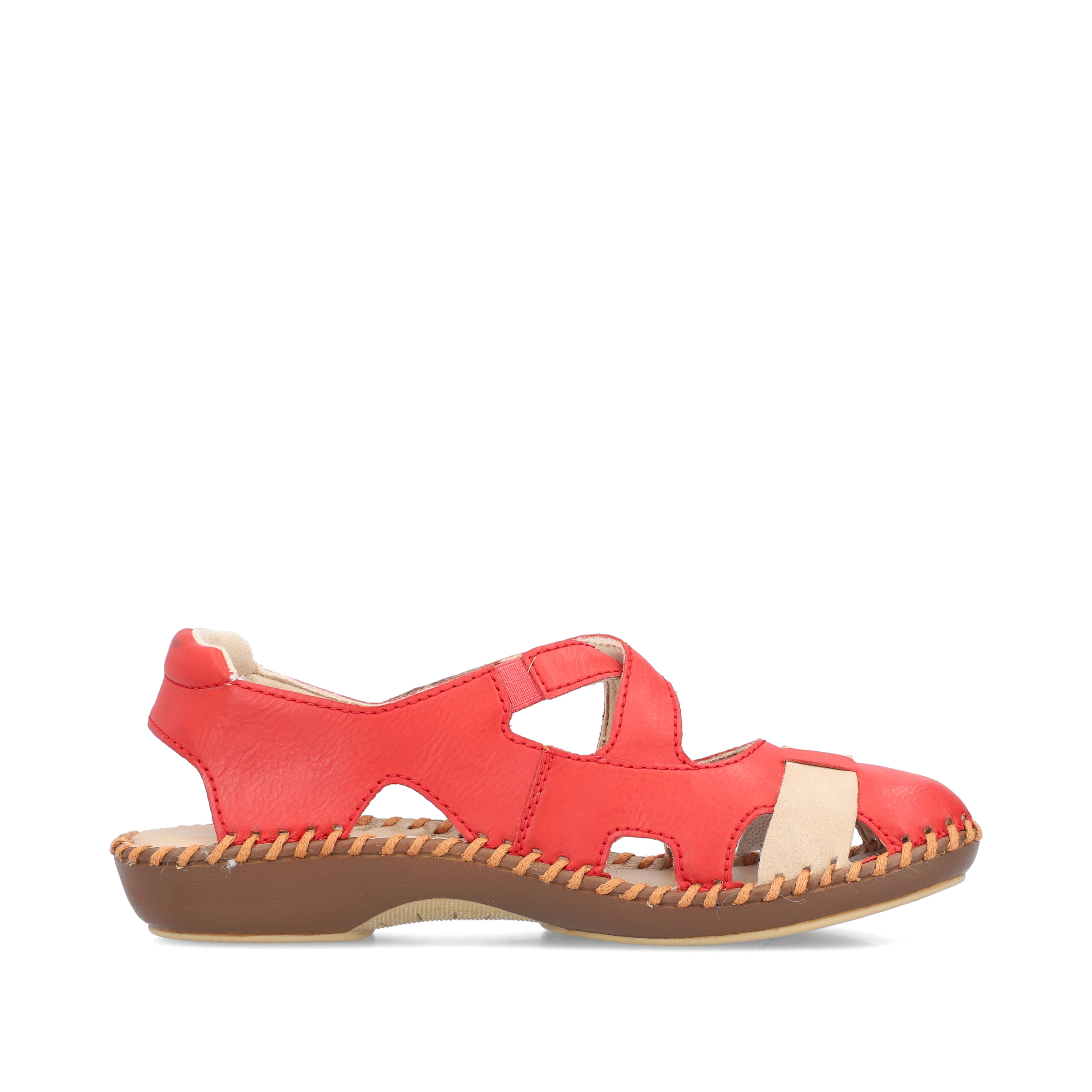Rieker Damen Ballerinas feuerrot