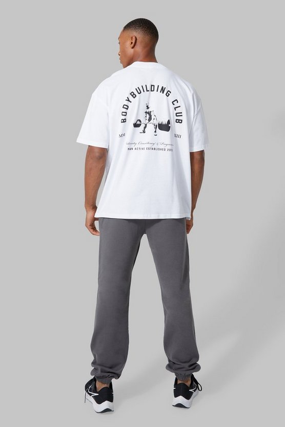 Man Active Oversize Body Building T-Shirt