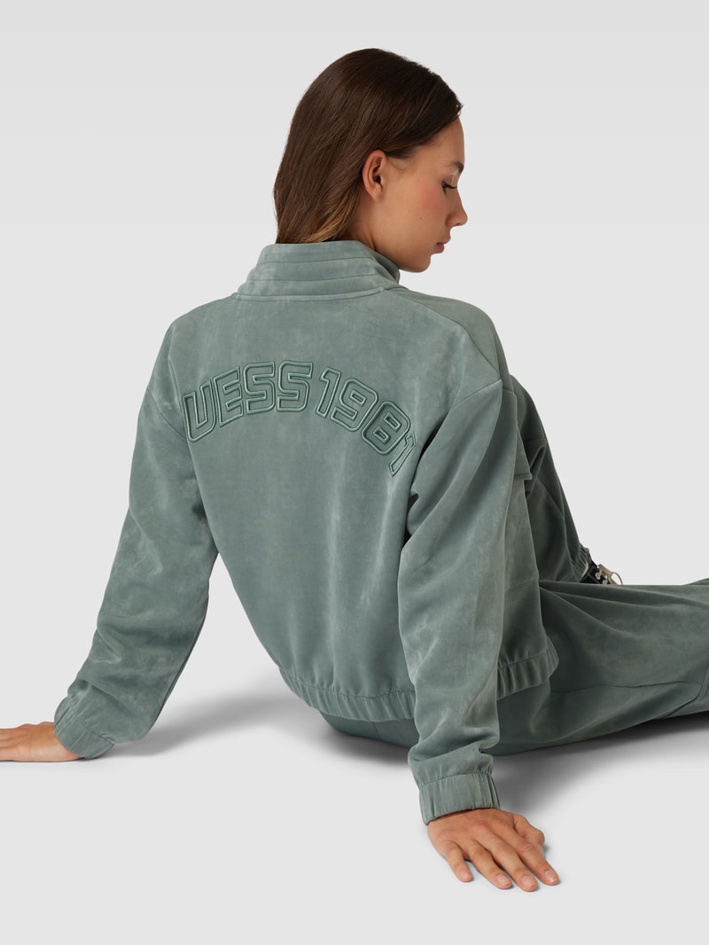 Sweatjacke mit Cargotaschen Modell 'EUPHEMIA' in bottle