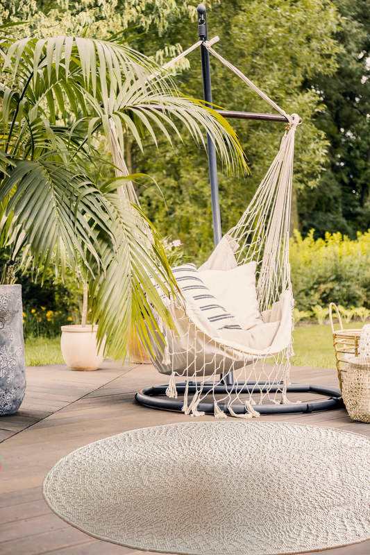 Tapis deco rond CROCHET