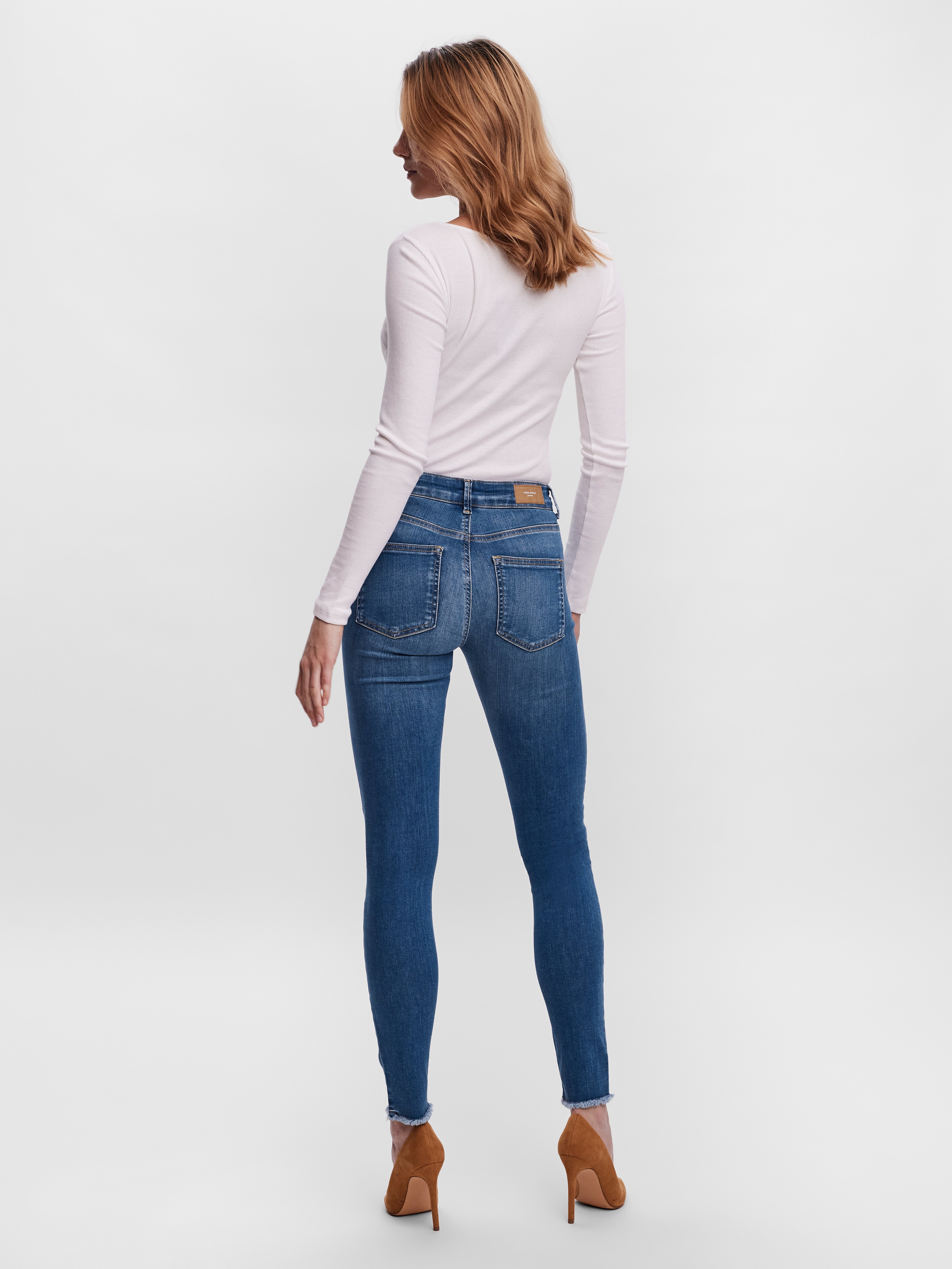 VMPEACH Mid Rise Skinny Fit Jeans