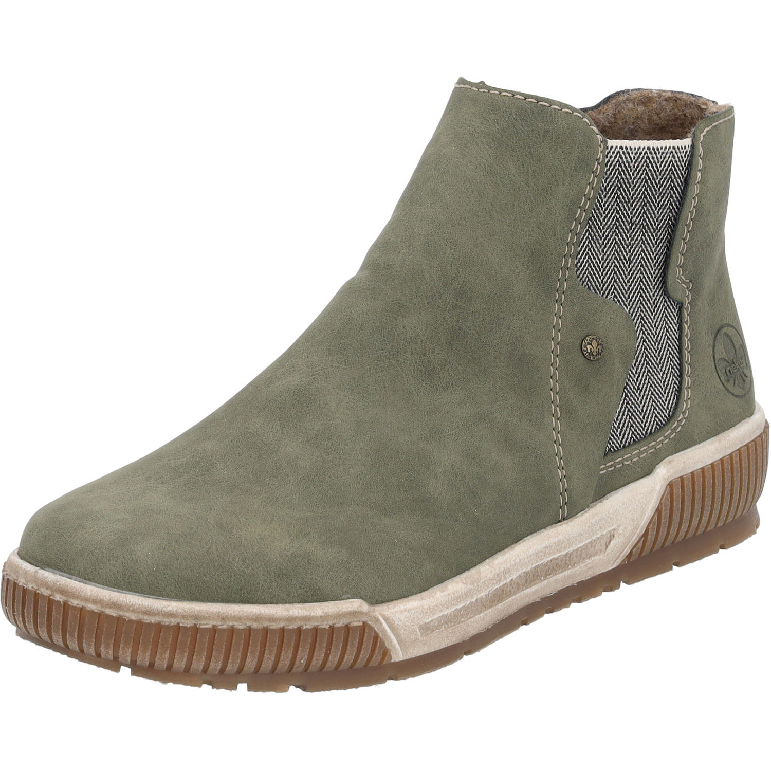 Rieker N0761, Stiefeletten, Damen, Grün (liane/leinen)