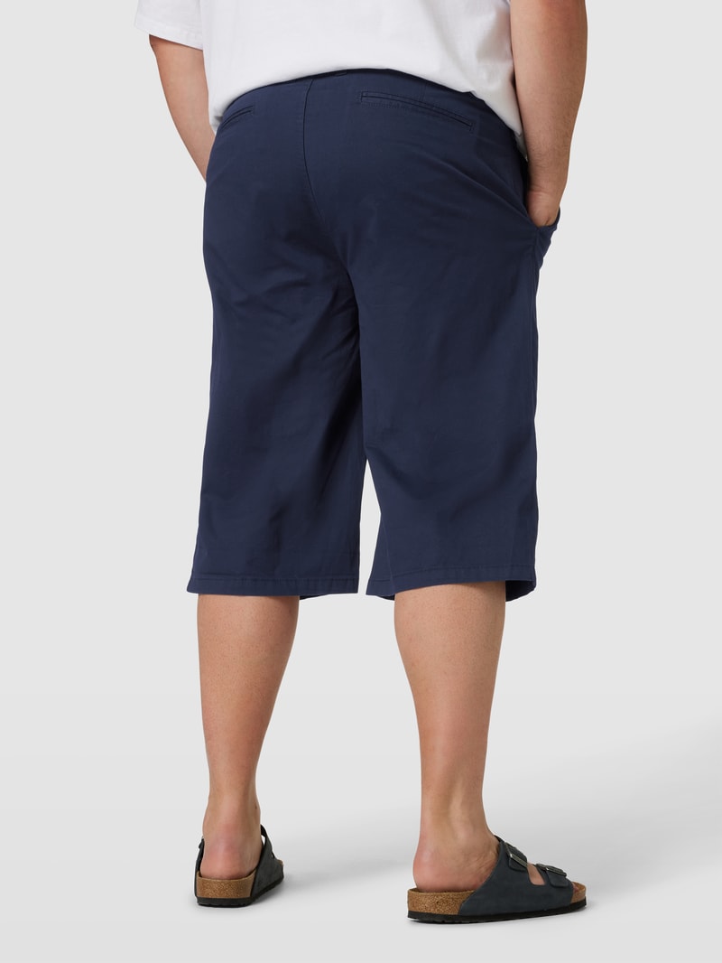 PLUS SIZE Chino-Shorts mit Gesäßtaschen in marineblau