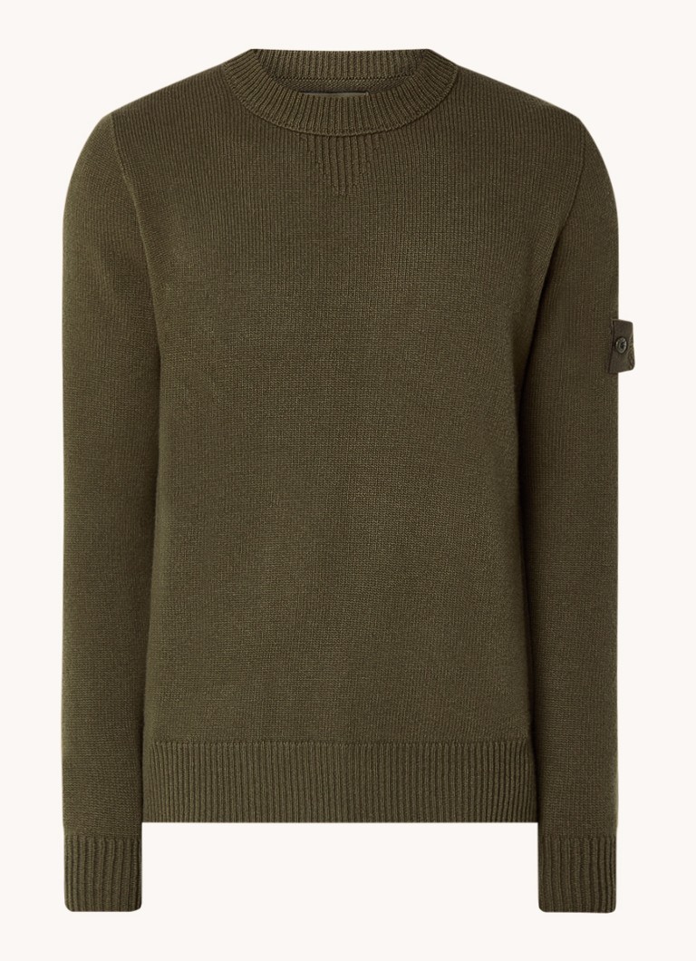 Stone Island 527FA Fine-knit pullover with logo
