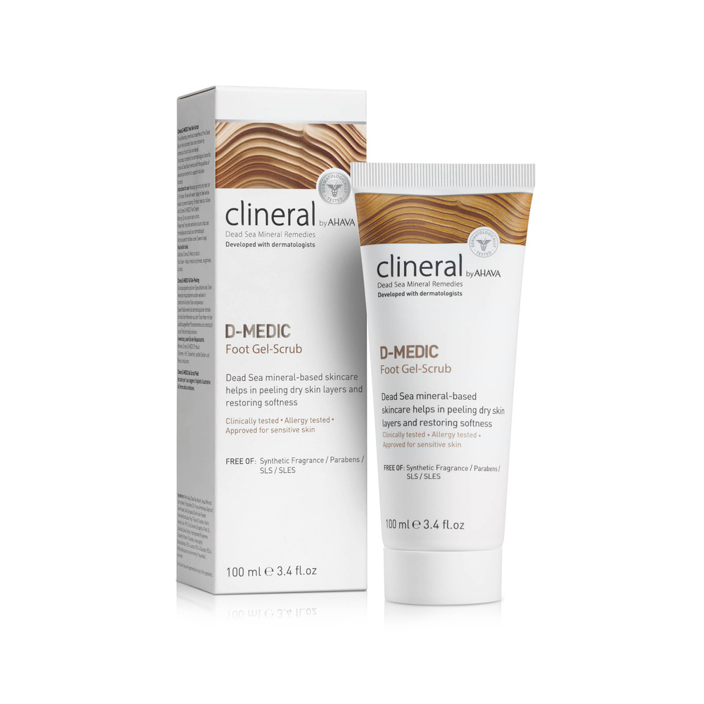 AHAVA Clineral D-MEDIC Foot Gel-Scrub 100ml Gommage des pieds