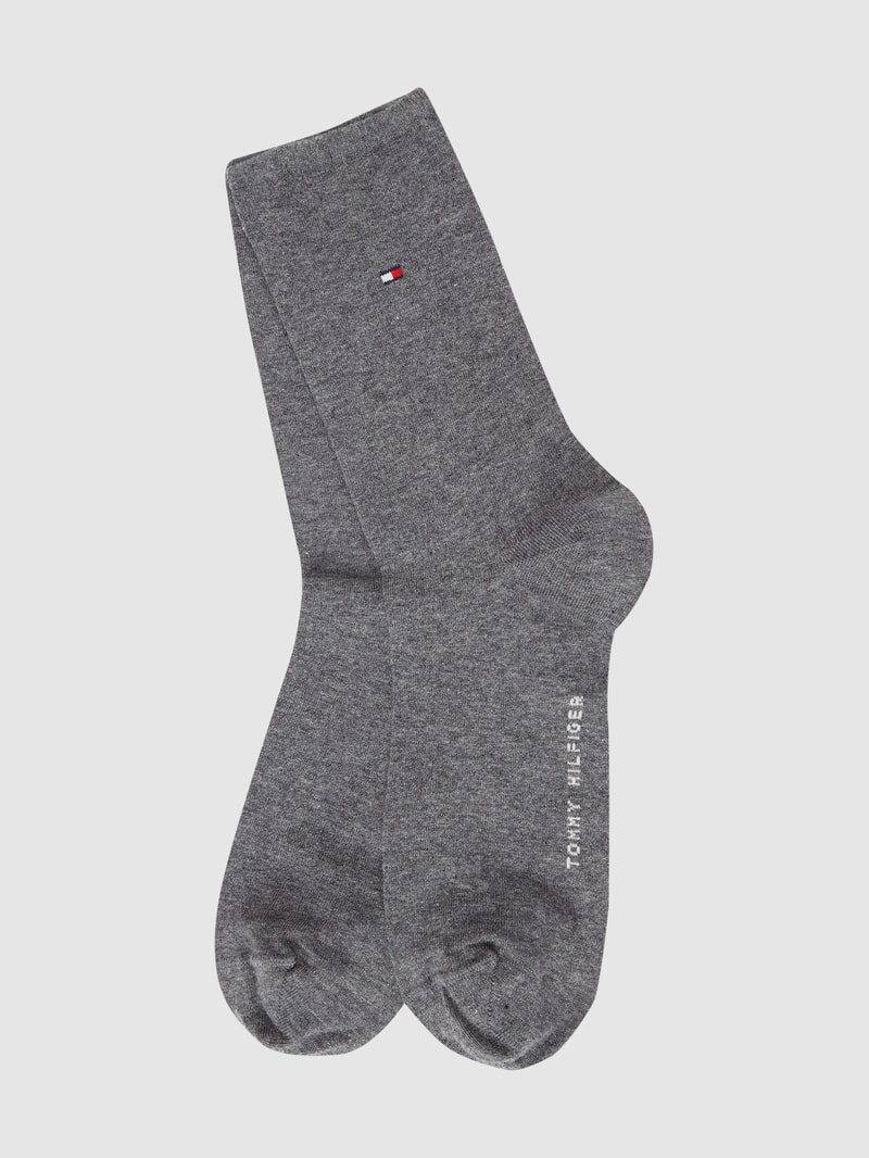 Socken im 2er-Pack in mittelgrau meliert