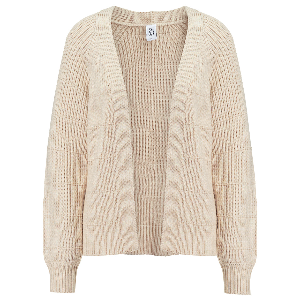 Damen Strickjacke aus Rippstrick