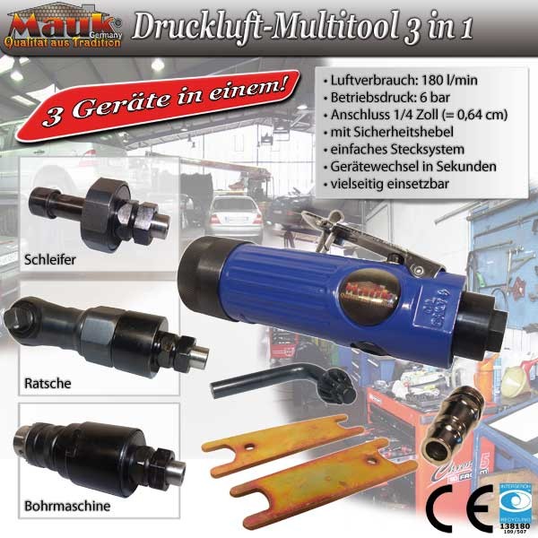 MAUK Druckluft Multitool 3 in 1