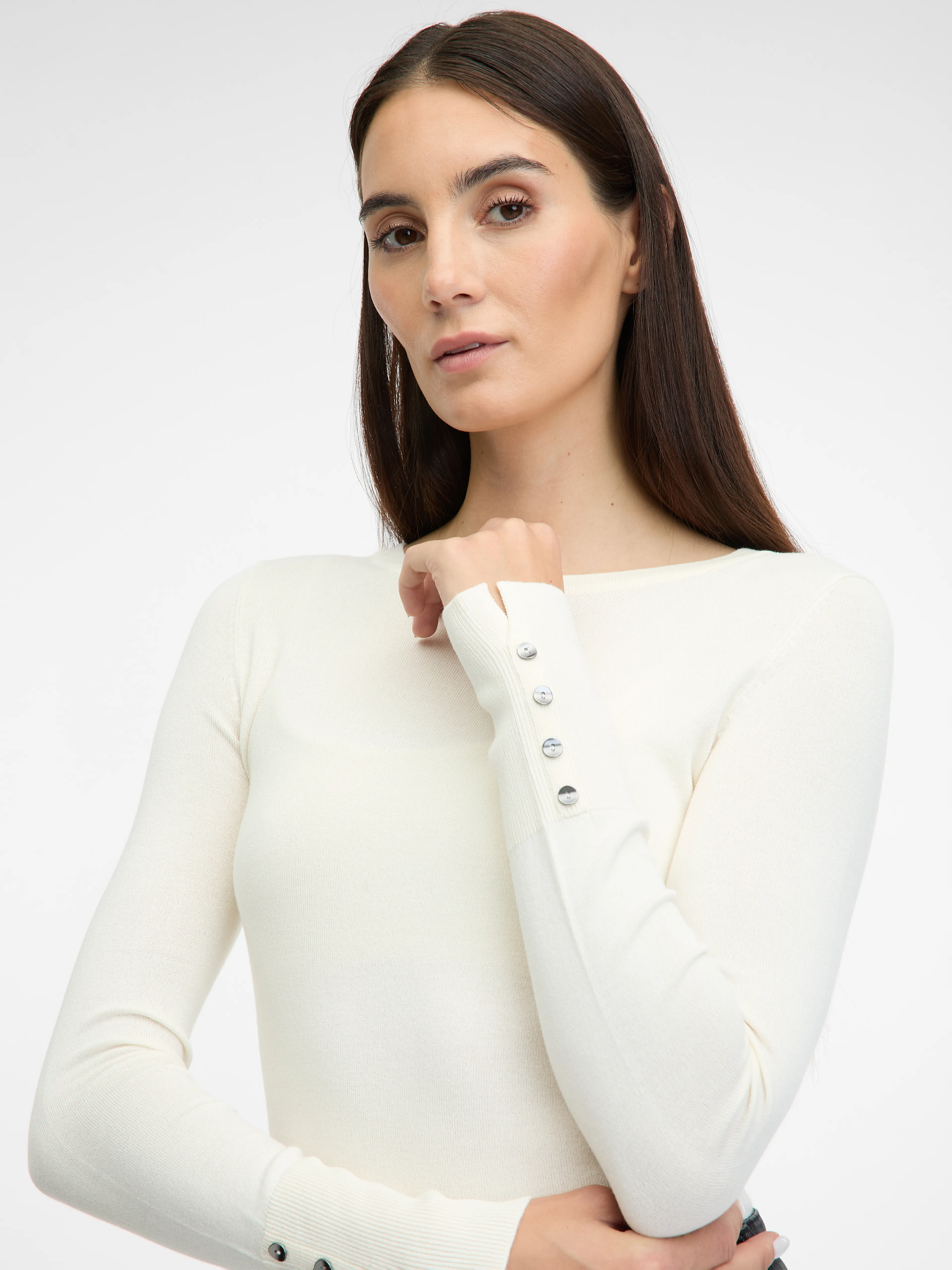 Cremefarbener Damenpullover ORSAY