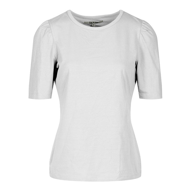T-shirt str S-XXL pufferm hvit