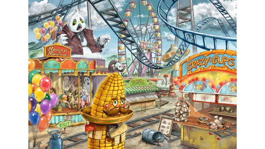 Ravensburger Puzzle - EXIT Puzzle Kids Im Freizeitpark, 368 Teile